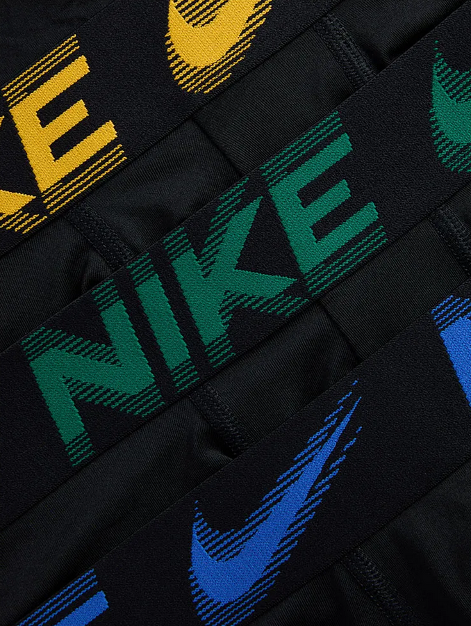 Tre Boxer Nike Essential Micro Dri-Fit - Nero/Giallo/Verde/Blu