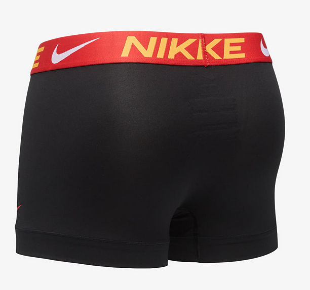 Tre Boxer Nike Essential Micro Dri-Fit - Nero/Grigio/Giallo/Rosso