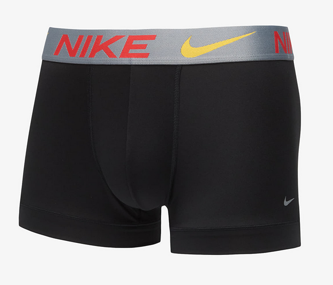 Tre Boxer Nike Essential Micro Dri-Fit - Nero/Grigio/Giallo/Rosso