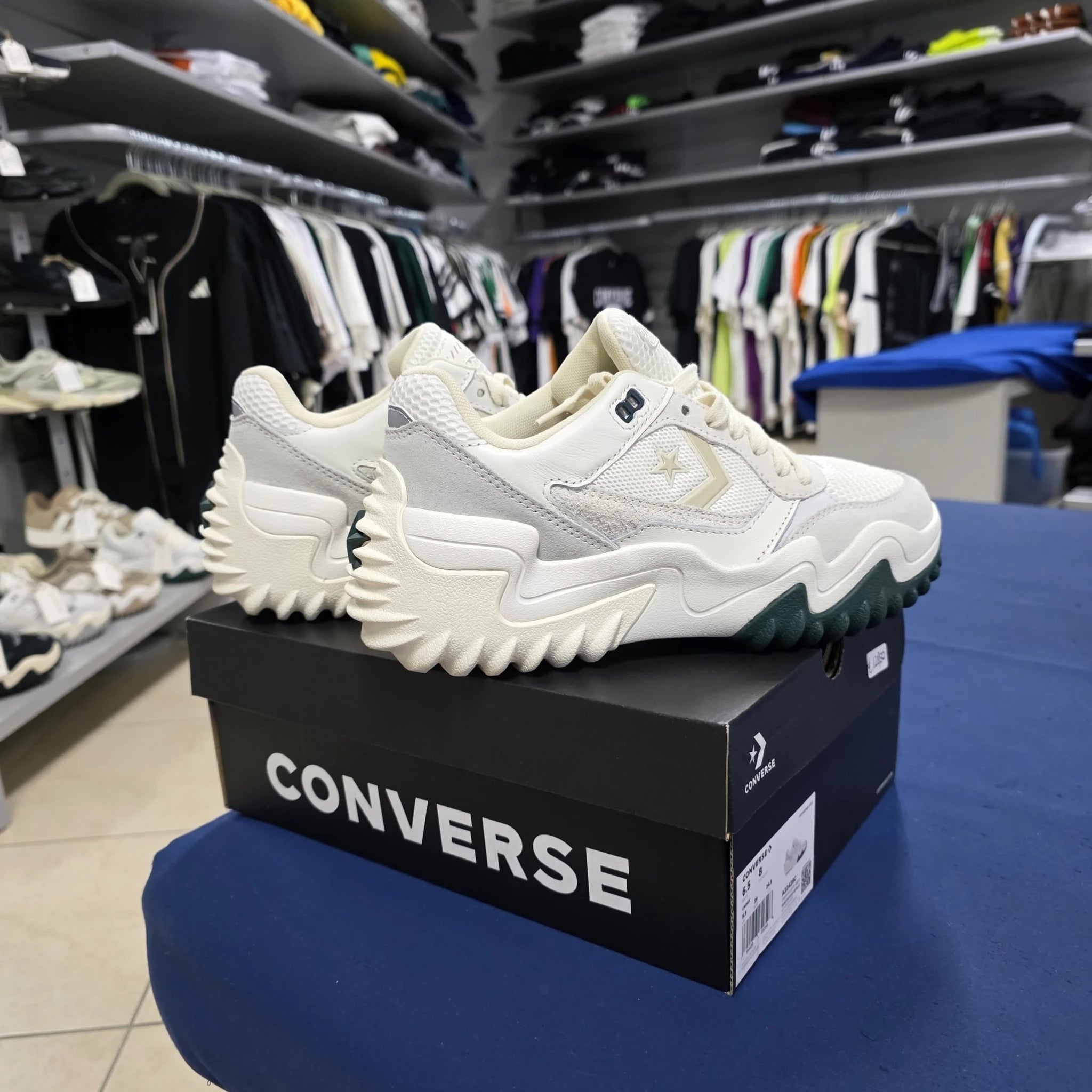 Converse Wave Motion Trainer Leather- BIANCO\VERDE