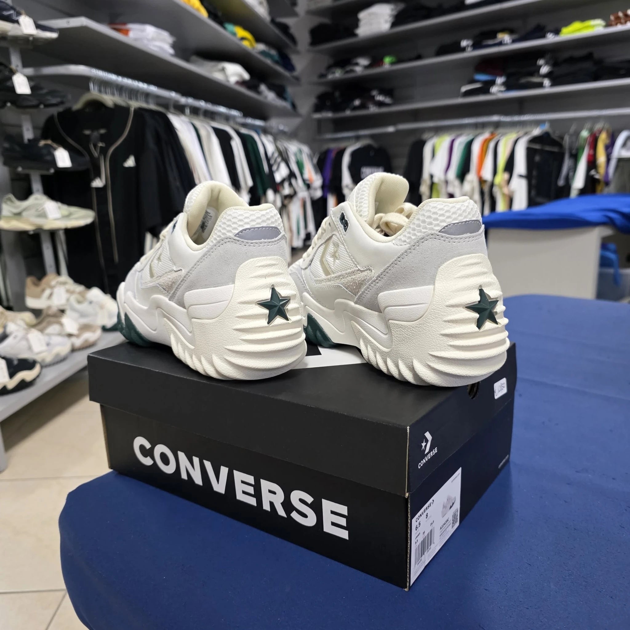 Converse Wave Motion Trainer Leather- BIANCO\VERDE