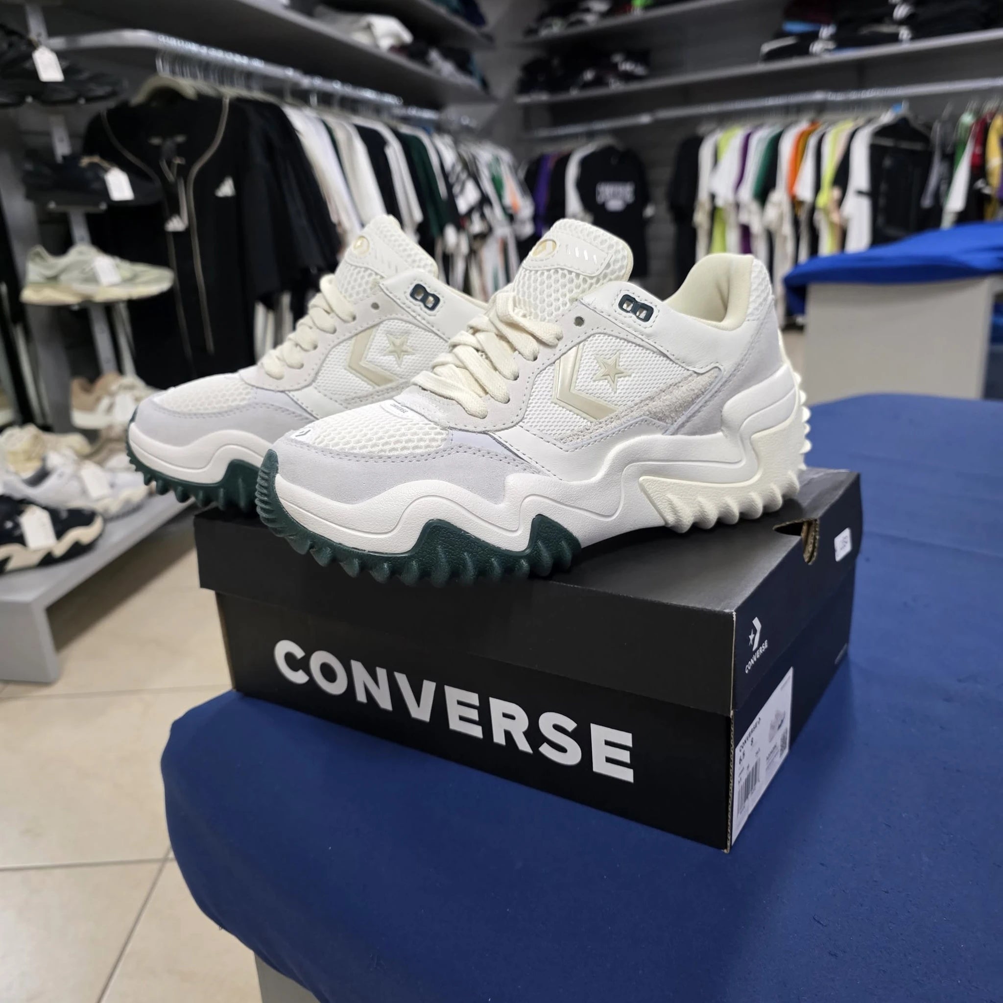 Converse Wave Motion Trainer Leather- BIANCO\VERDE