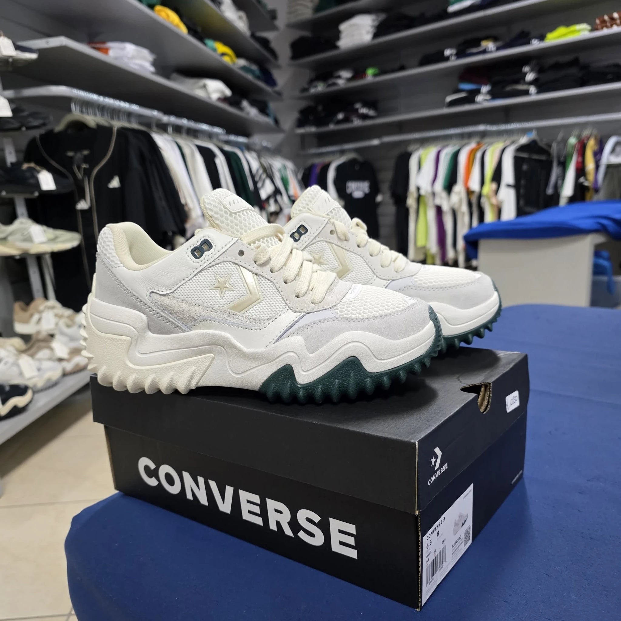 Converse Wave Motion Trainer Leather- BIANCO\VERDE