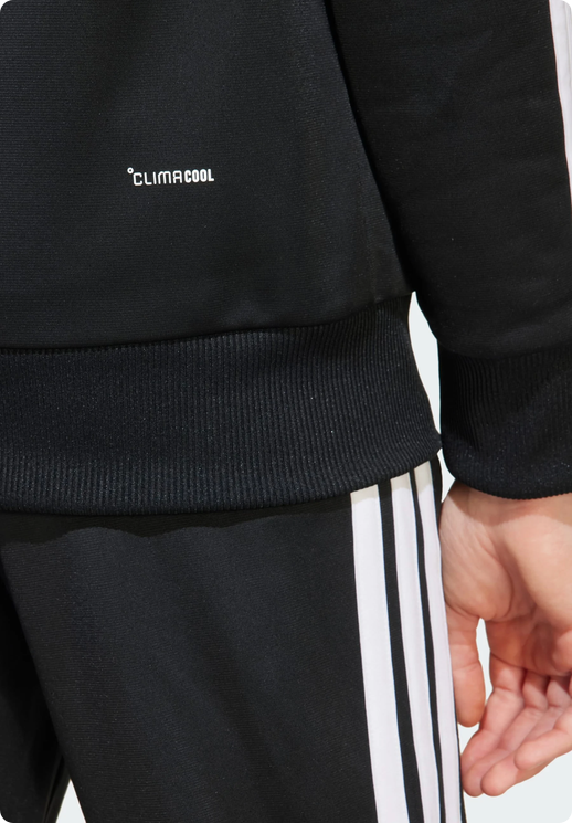 Tuta Ragazzo Adidas 3S Tiberio TS - Nero/Grigio