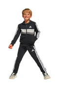 Tuta Unisex Adidas Essentials Tiberio 3-Stripes - Nero/Grigio