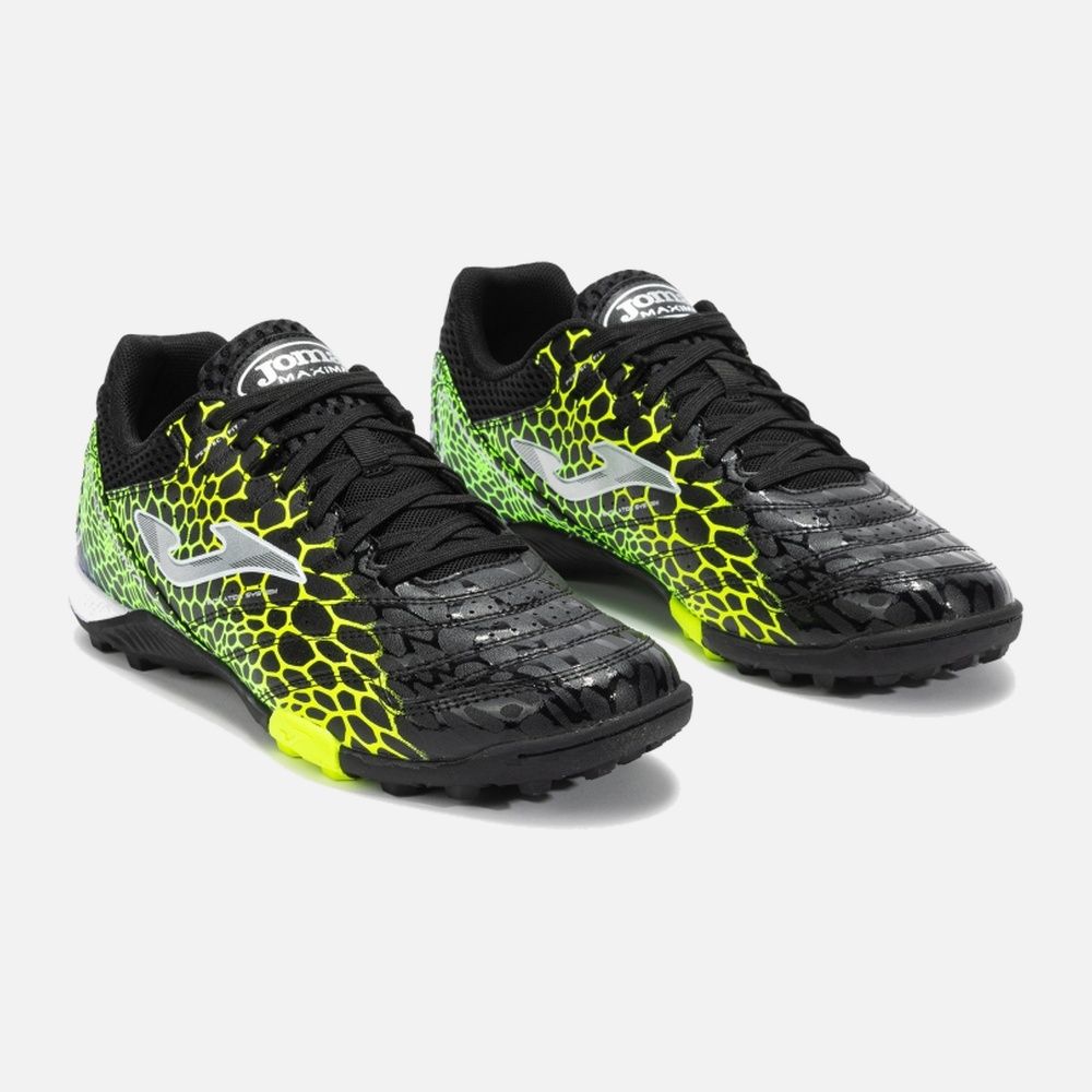 Scarpe Calcetto Uomo Joma Maxima 2531 Turf - Bianco/Giallo/Verde
