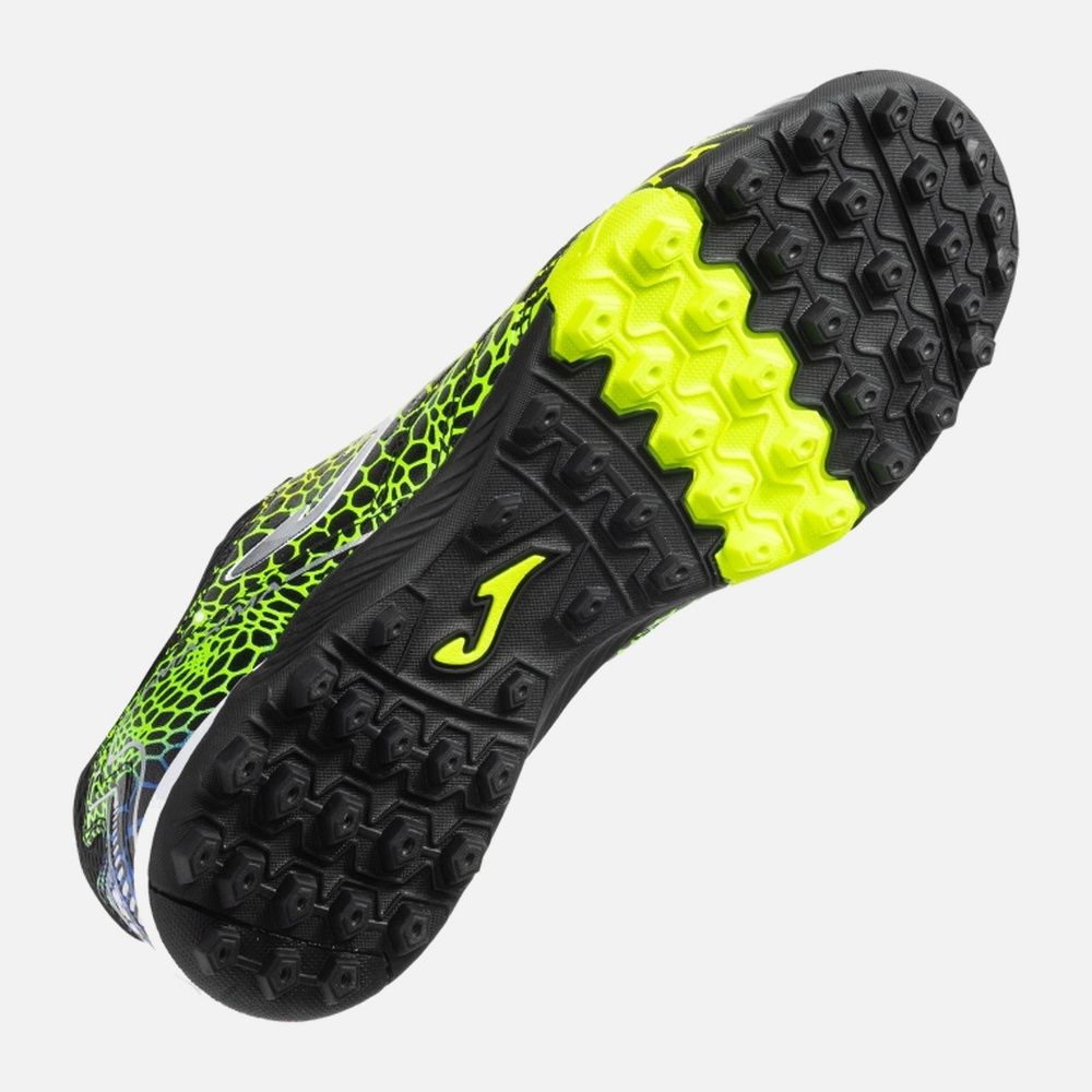 Scarpe Calcetto Uomo Joma Maxima 2531 Turf - Bianco/Giallo/Verde