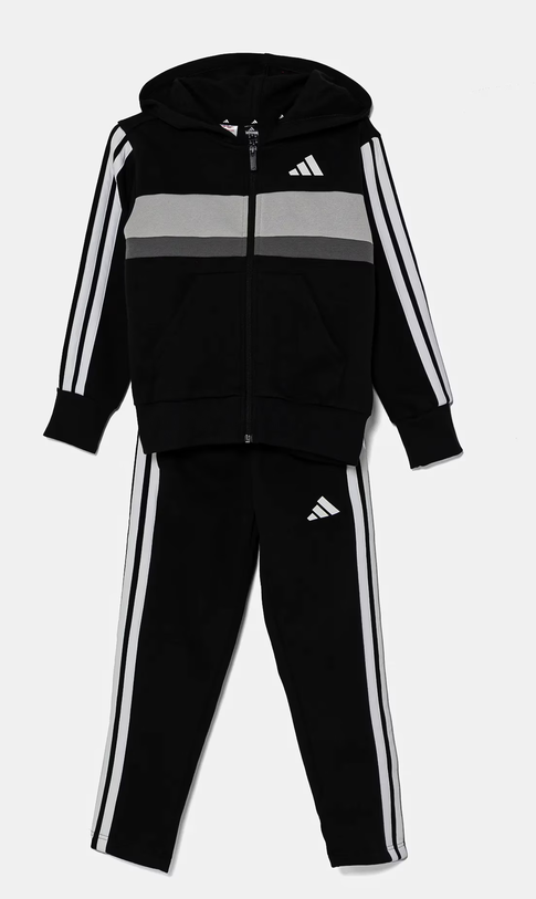 Tuta Unisex Adidas Essentials Tiberio 3-Stripes - Nero