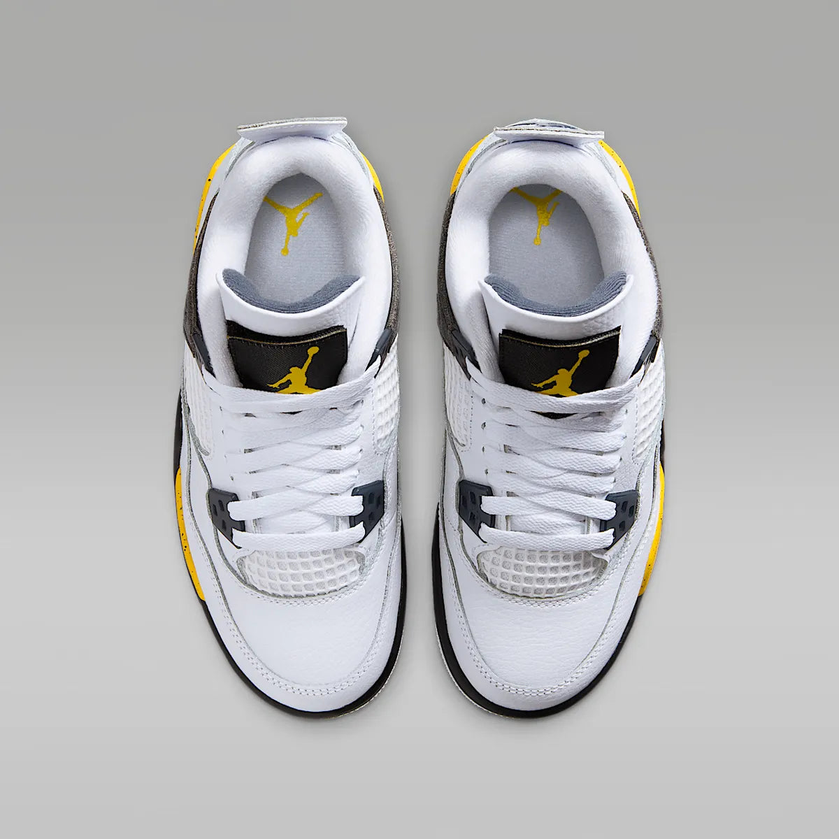 Scarpe Ragazzo nike Air Jordan 4 Retro - Bianco/Giallo