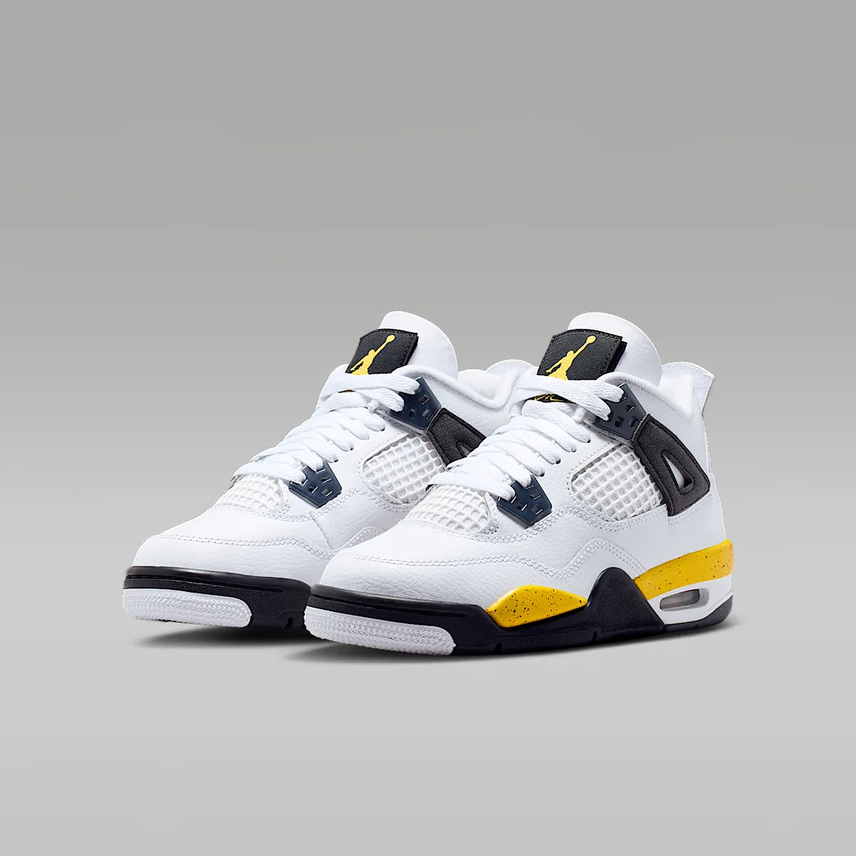 Scarpe Ragazzo nike Air Jordan 4 Retro - Bianco/Giallo