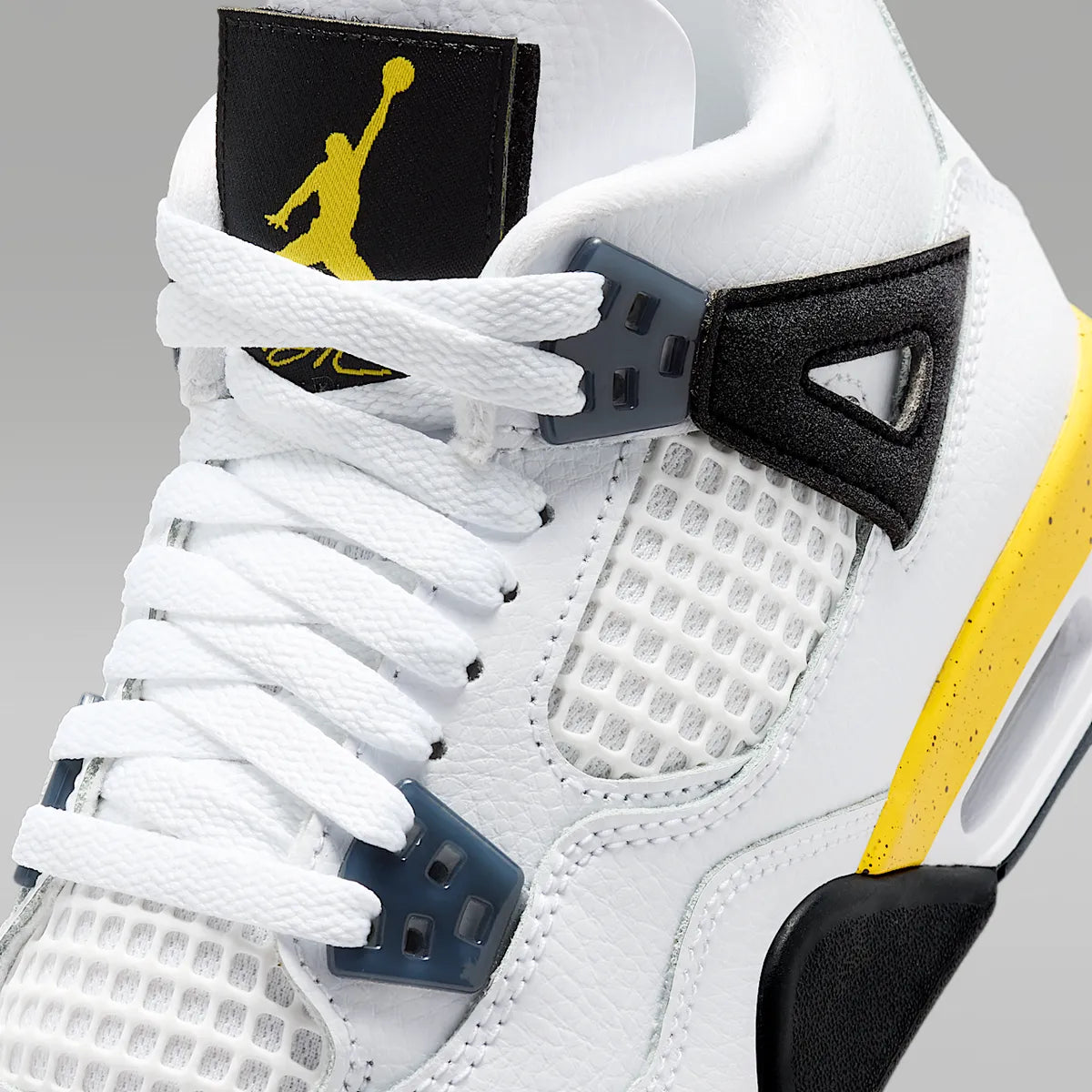 Scarpe Ragazzo nike Air Jordan 4 Retro - Bianco/Giallo