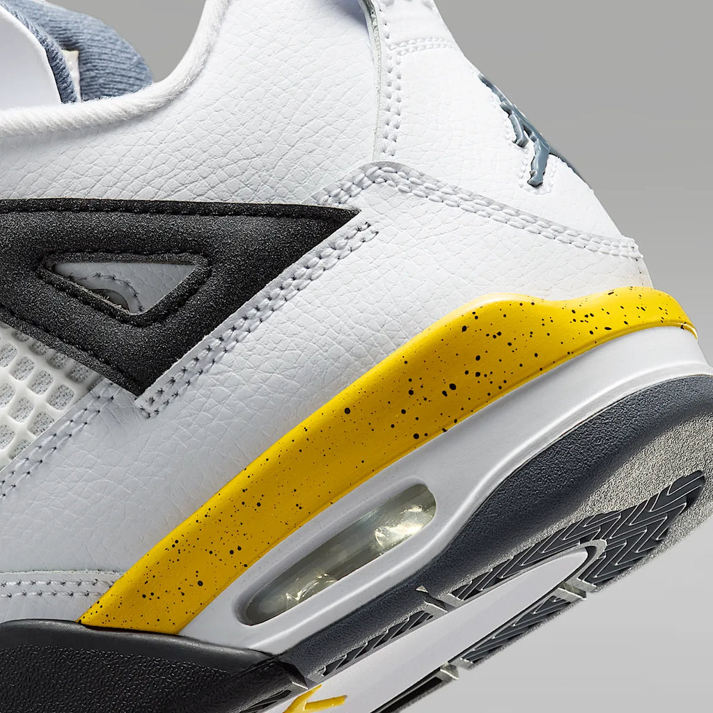 Scarpe Ragazzo nike Air Jordan 4 Retro - Bianco/Giallo