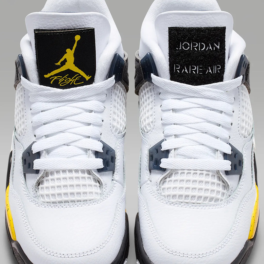 Scarpe Ragazzo nike Air Jordan 4 Retro - Bianco/Giallo