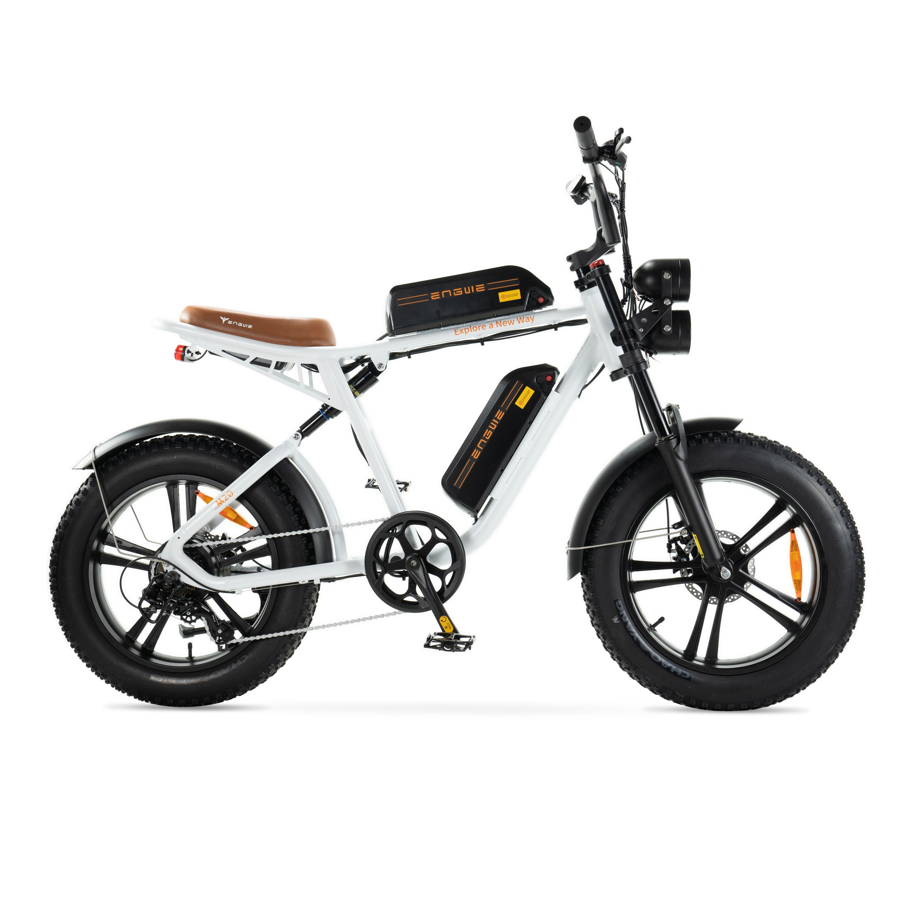 Bicicletta elettrica Engwe M20 stile motociclistico - doppia batteria