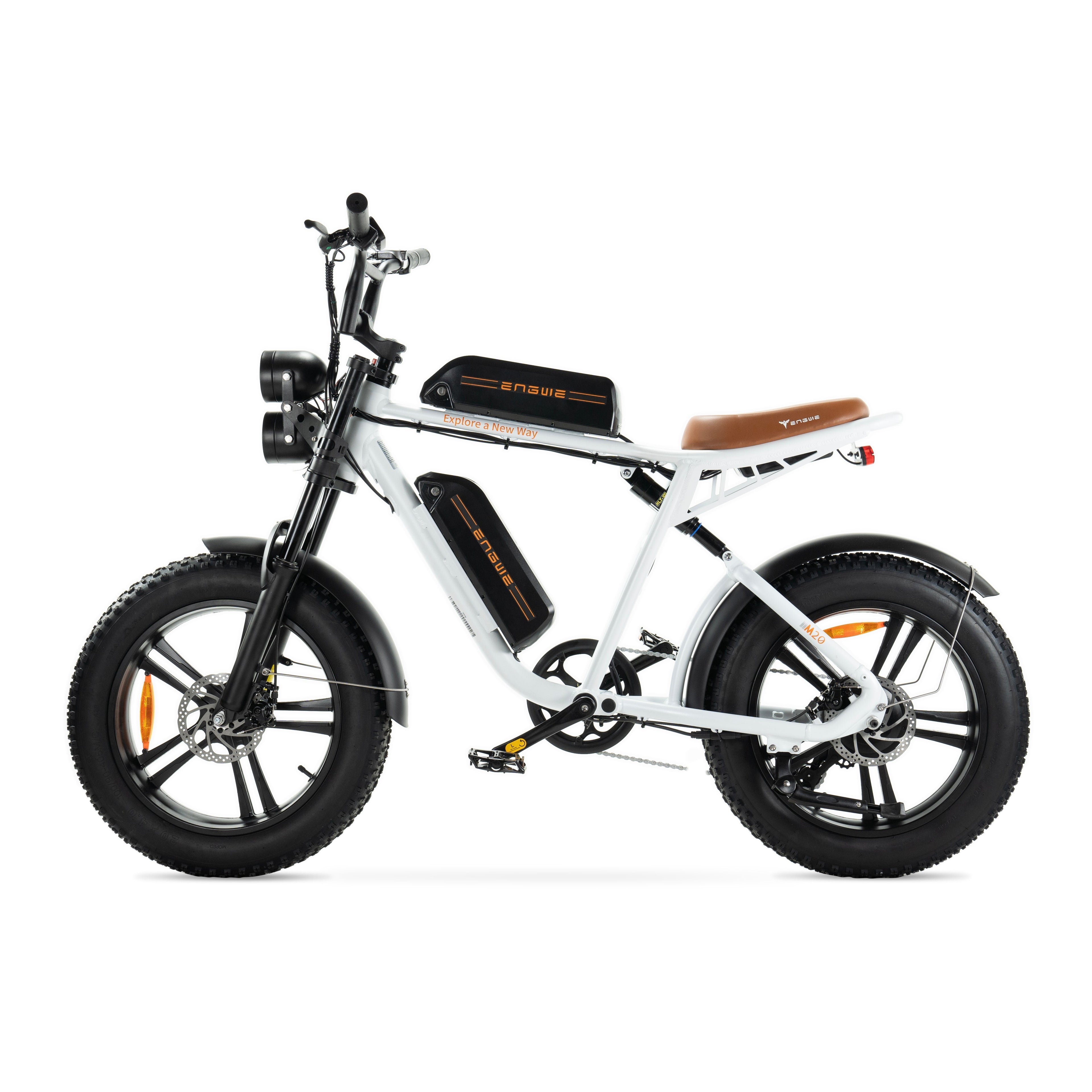 Bicicletta elettrica Engwe M20 stile motociclistico - doppia batteria