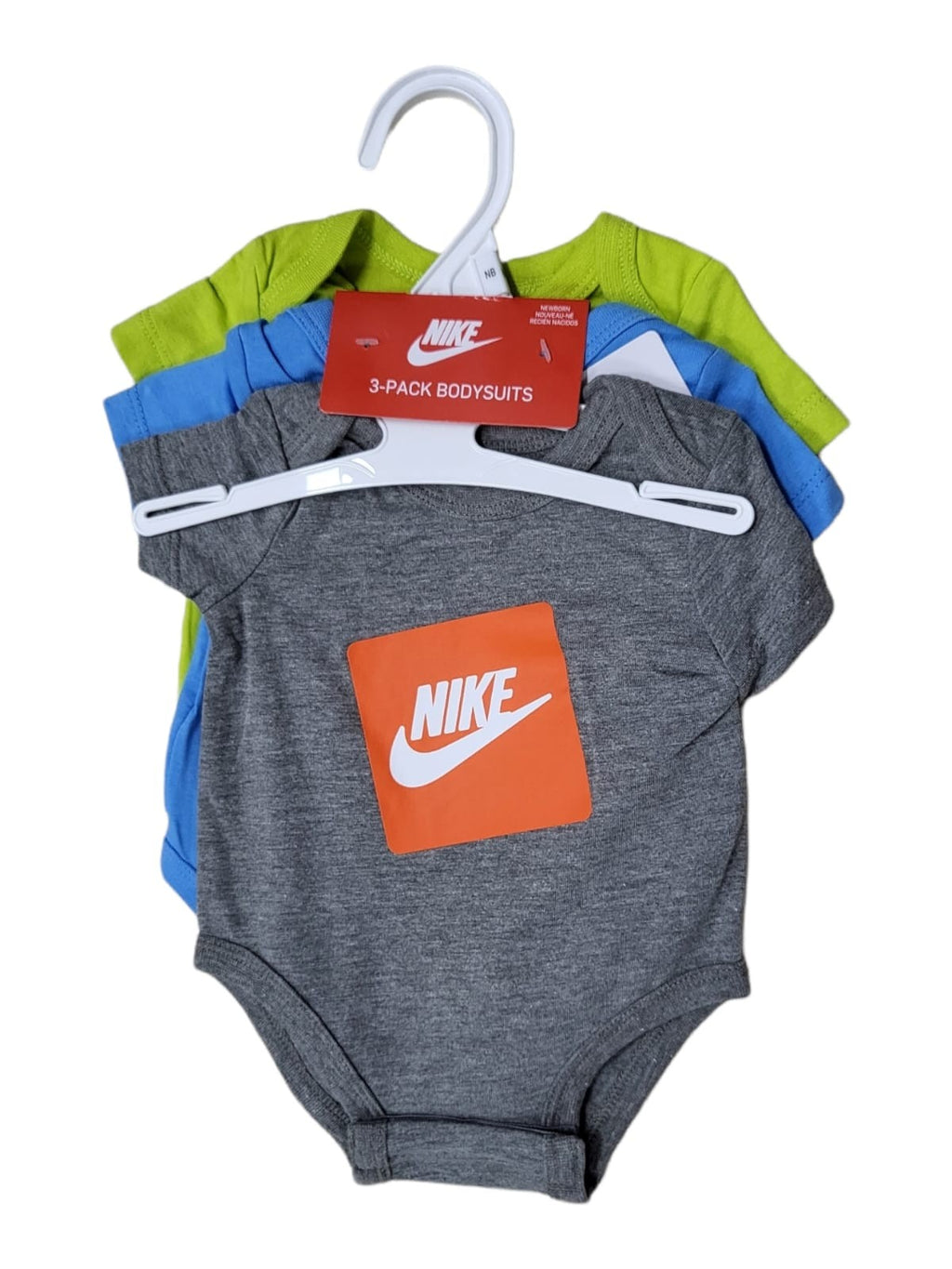 BODY BAMBINO NIKE VERBIAGE 3 PEZZI BODYSUIT 60% COTONE 40% POLIESTERE-56J548-EB5
