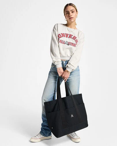 Borsa Converse Canvas Tote - Nero