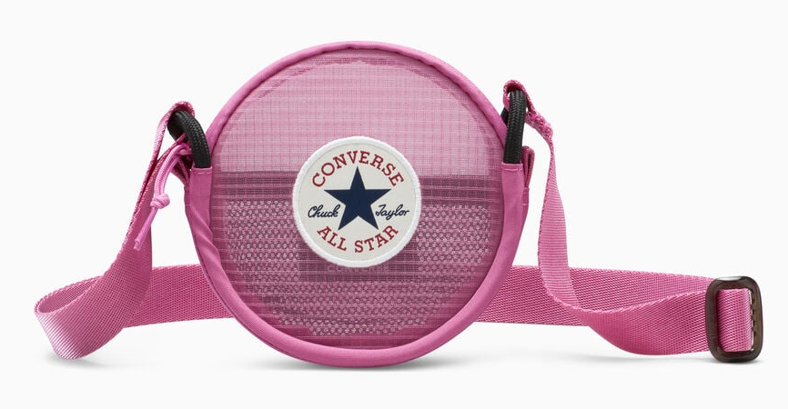 Borsa Converse Round Mesh Floating Pocket Pouch - Fucsia