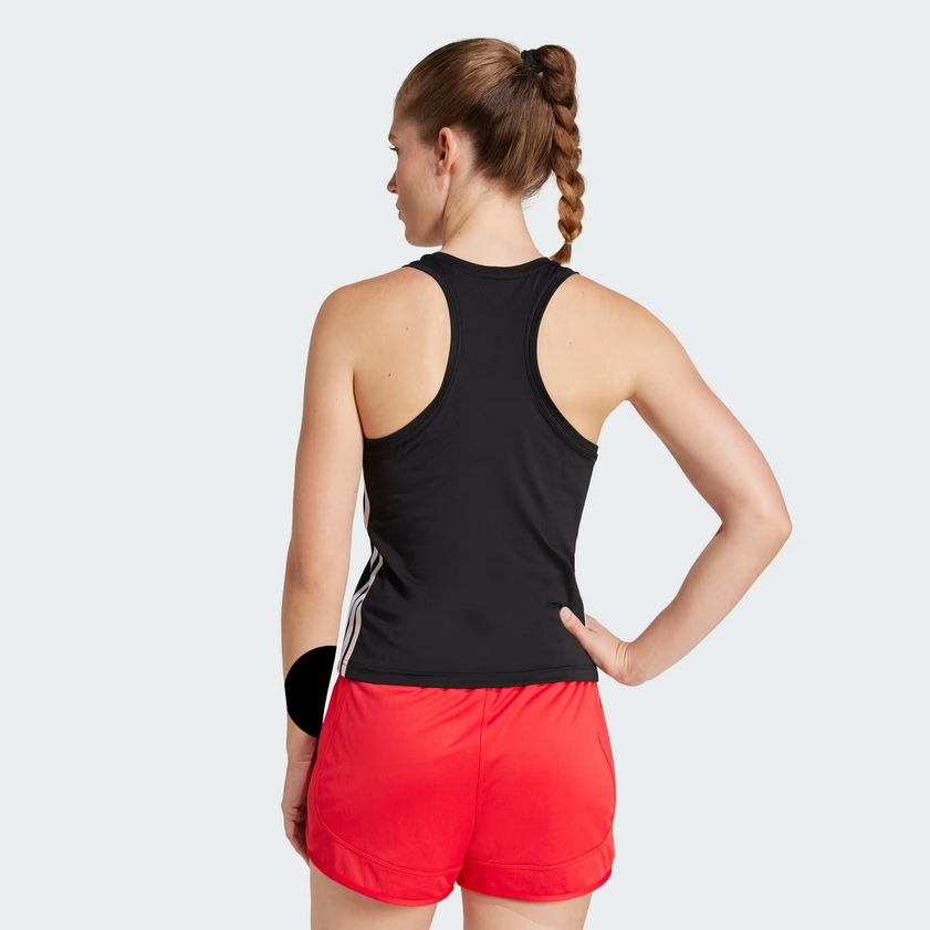 Canotta Donna Adidas Essentials 3-Stripes Workout - Nero