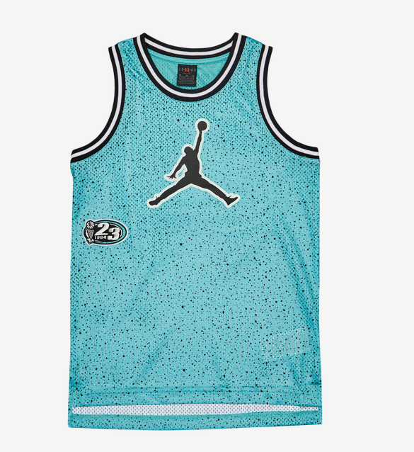 Canotta Ragazzo Basket Jordan Play Off Speckle - Celeste