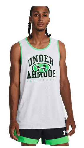 CANOTTA UOMO UNDER ARMOUR BASELINE REVERSIBLE BIANCA
