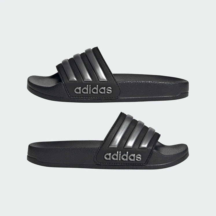 Ciabatta Ragazzo Adidas Adilette Shower K - NERO\ARGENTO