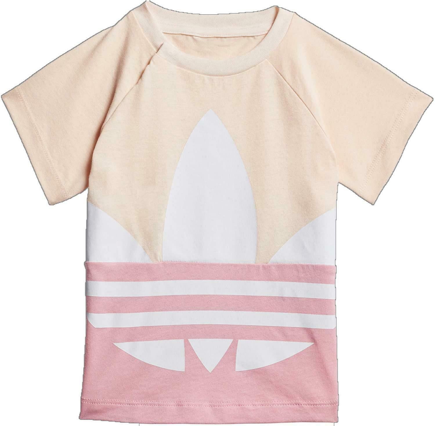 COMPLETINO BAMBINA  ADIDAS LARGE TREFOIL SHORT TEE SET- GD2651