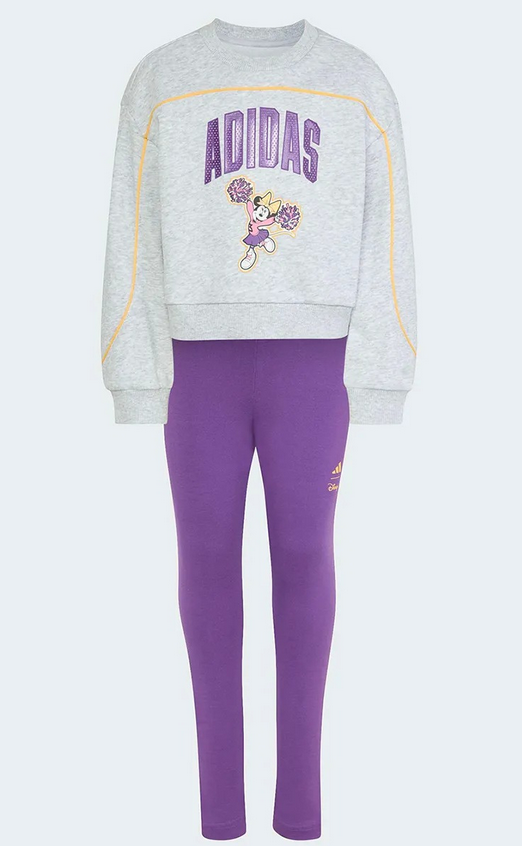 Completo Bambina Adidas Disney Minnie - Grigio/Viola