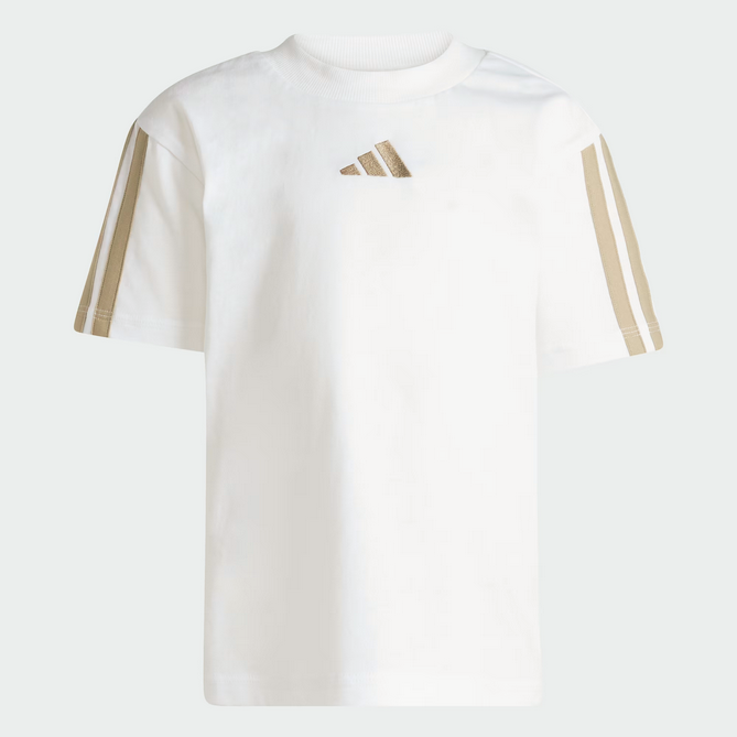completo Bambina Adidas ESSENTIALS 3 STRIPES - BIANCO\BEIGE