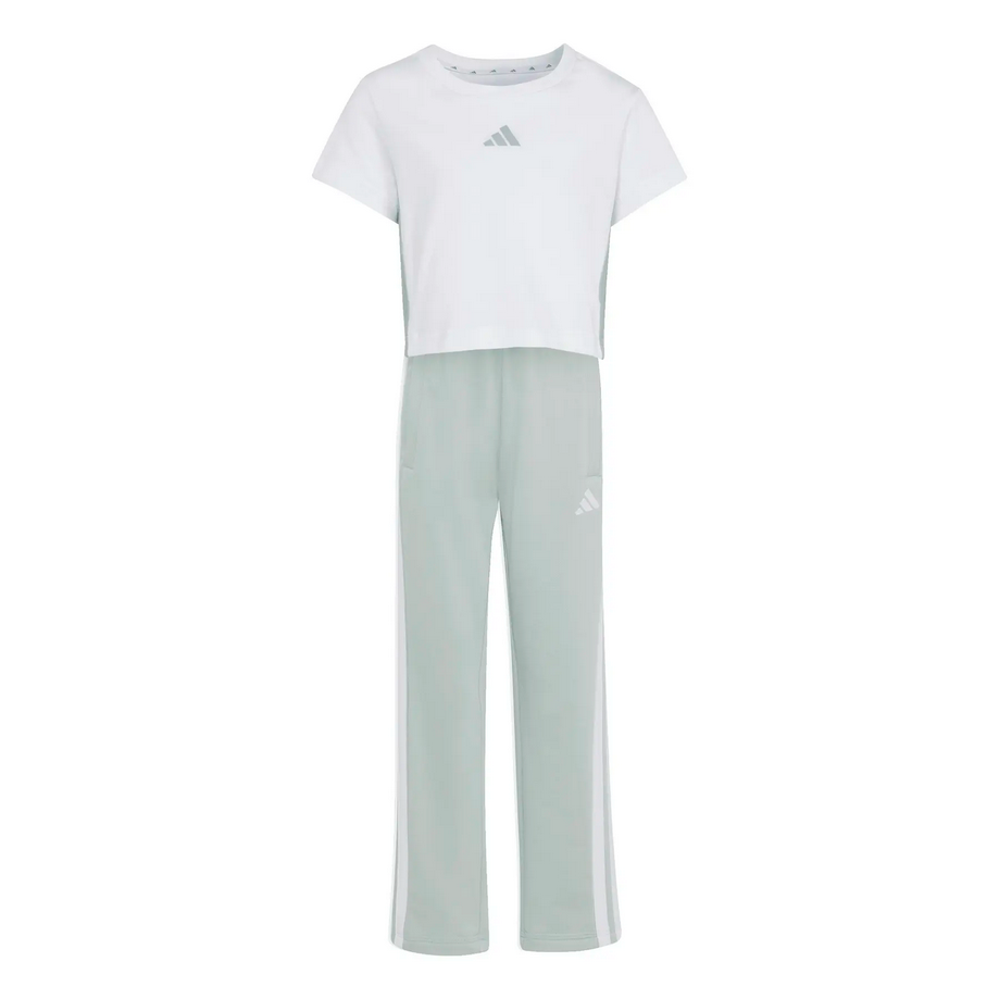 Completo Bambina ADIDAS ESSENTIALS - BIANCO \ AZZURRO