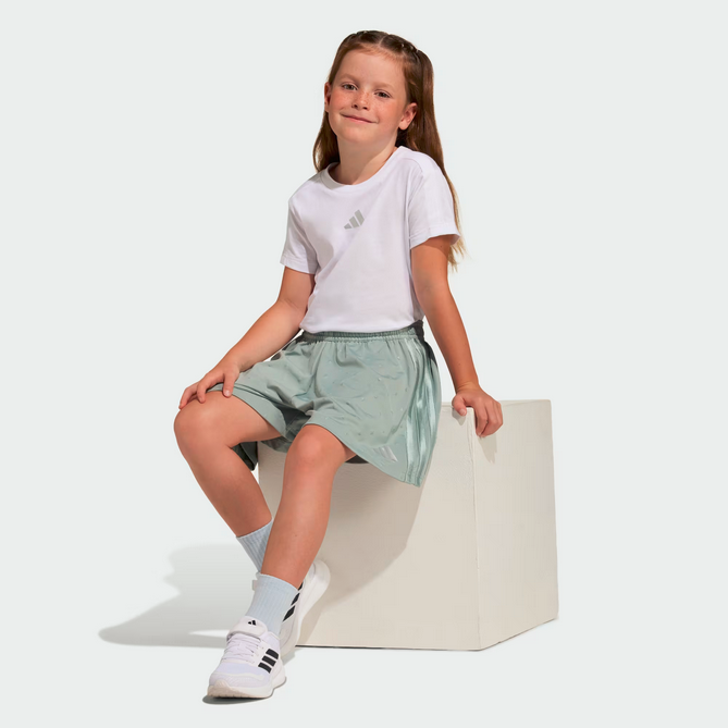 completo Bambina Adidas GLAM - BIANCO\CELESTE