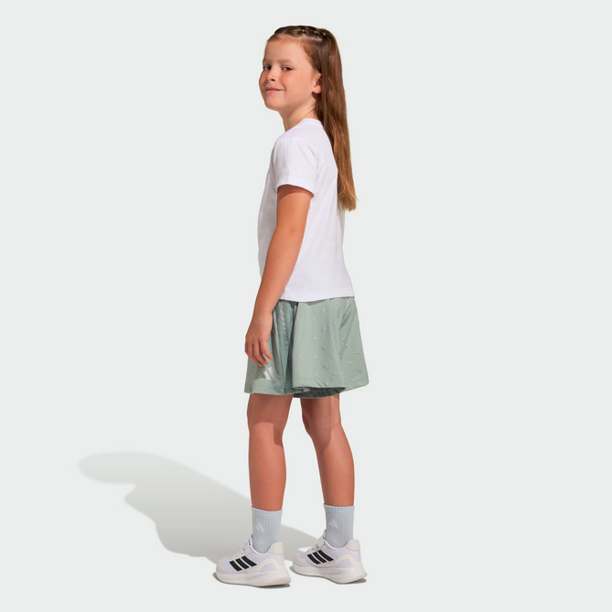 completo Bambina Adidas GLAM - BIANCO\CELESTE