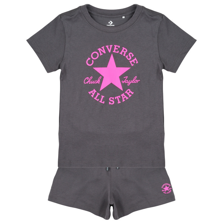 completo Bambina CONVERSE - GRIGIO\FUCSIA