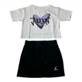 completo Bambina JORDAN - BIANCO\NERO
