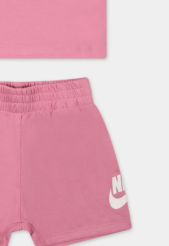 completo Bambina NIKE CLUB TEE  - ROSA