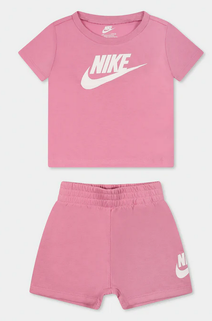 completo Bambina NIKE CLUB TEE  - ROSA