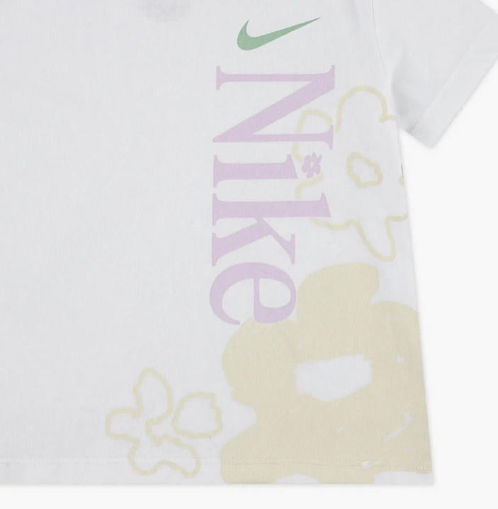 Completo Bambina Nike Wild Flower - Bianco