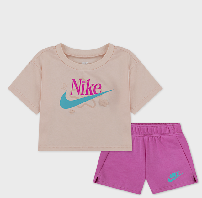 Completo Bambina Nike Wild Flower - Rosa