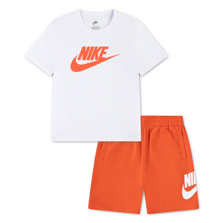 Completo Bambino NIKE CLUB - BIANCO / ARANCIONE