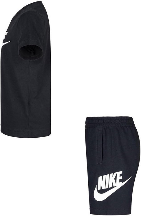 Completo Bambino NIKE CLUB TEE & SHORT- NERO