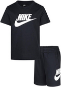 Completo Bambino NIKE CLUB TEE & SHORT- NERO