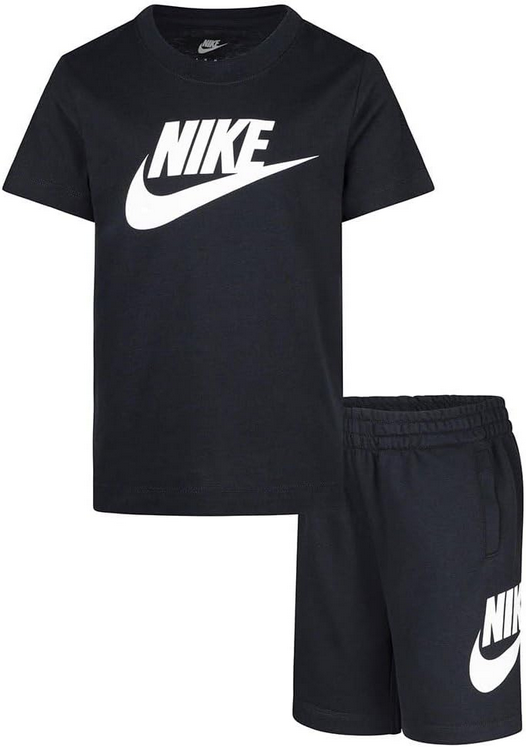 Completo Bambino NIKE CLUB TEE & SHORT- NERO