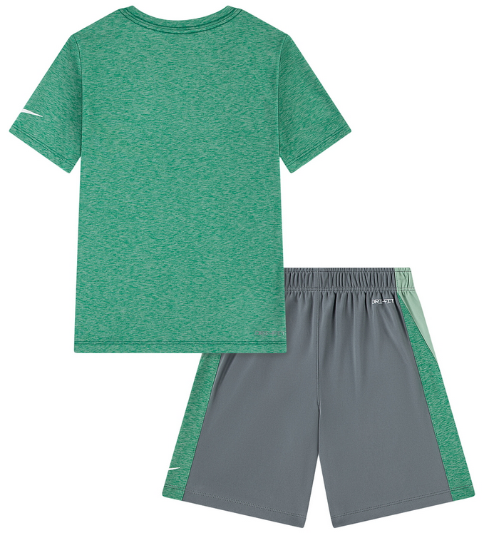 Completo Bambino Nike DROPSET ICON - VERDE/GRIGIO