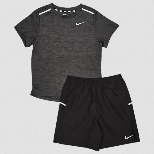 Completo Bambino Nike MILER - NERO/GRIGIO