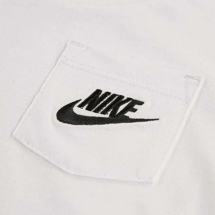Completo Bambino Nike Pocket Tee set - BIANCO/VERDE