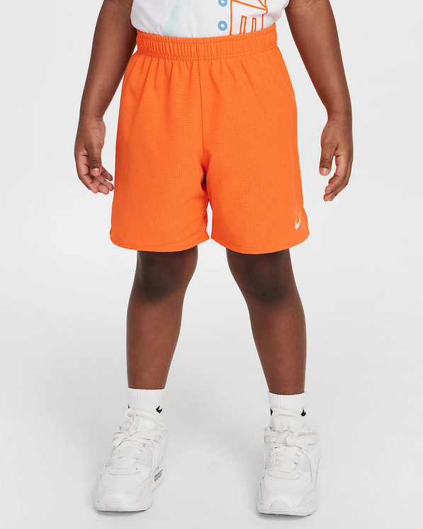 Completo Bambino Nike Rhythm Tee set - Bianco/Arancio