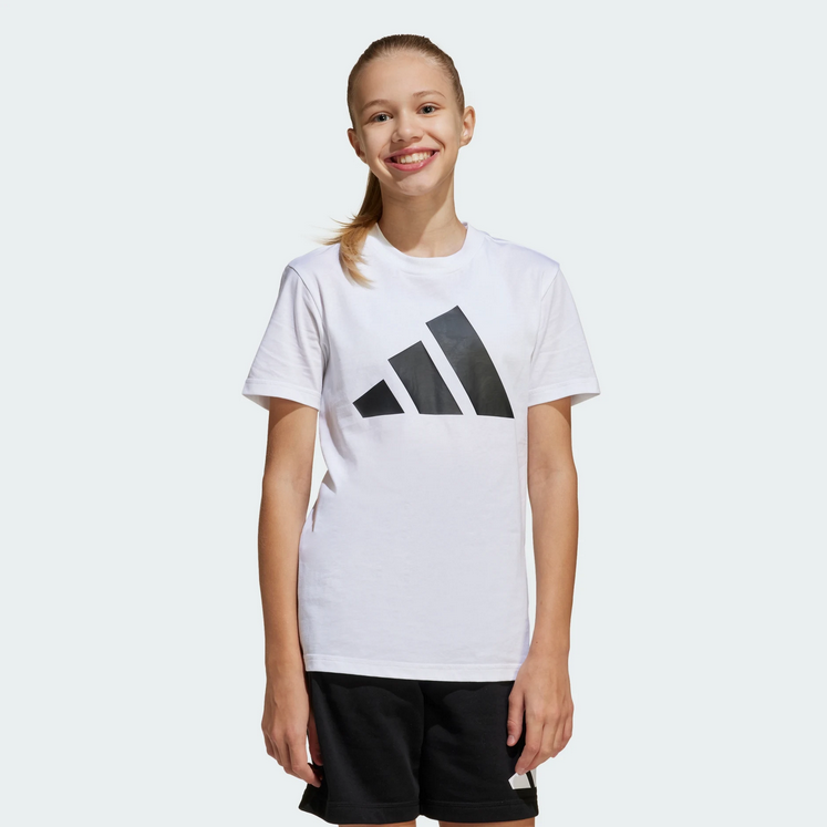 Completo Ragazza Adidas Essentials Tee - Bianco/Nero