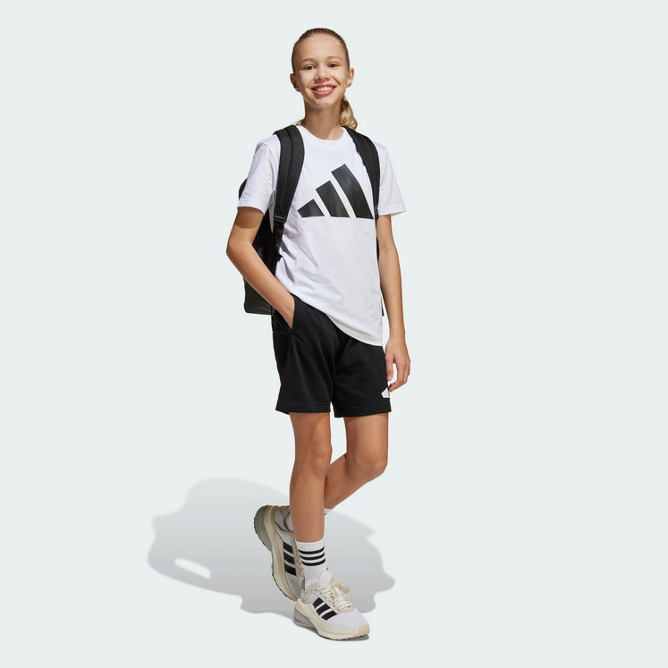 Completo Ragazza Adidas Essentials Tee - Bianco/Nero