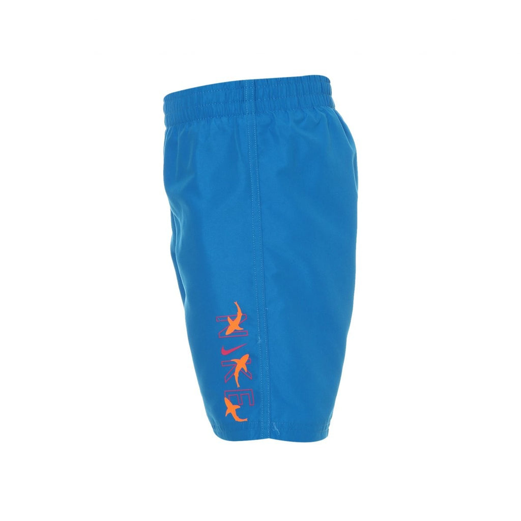 COSTUME DA BAGNO BAMBINO NIKE 6 VOLLEY- 100% POLIESTERE-AZZURRO-NESSB883-458