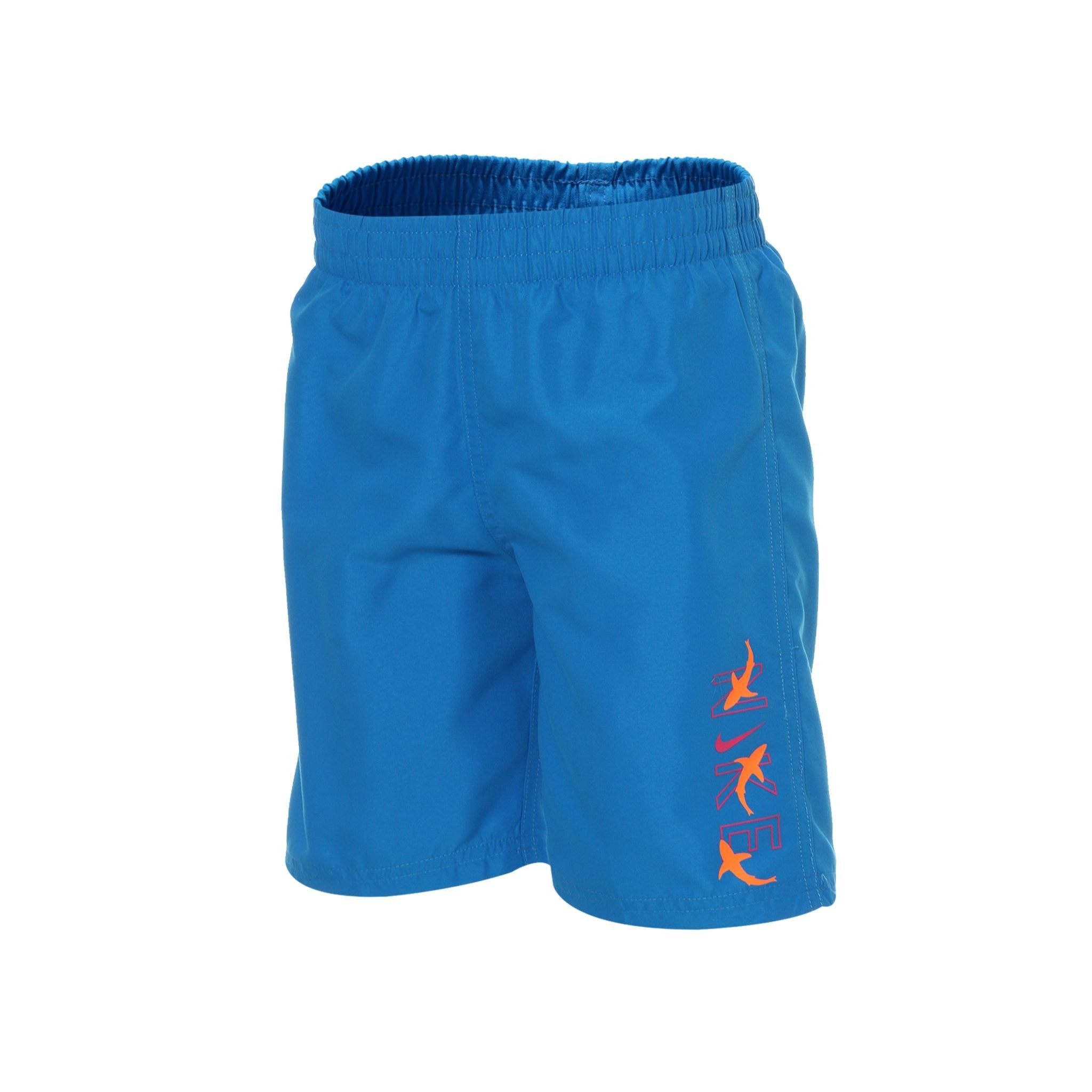 COSTUME DA BAGNO BAMBINO NIKE 6 VOLLEY- 100% POLIESTERE-AZZURRO-NESSB883-458
